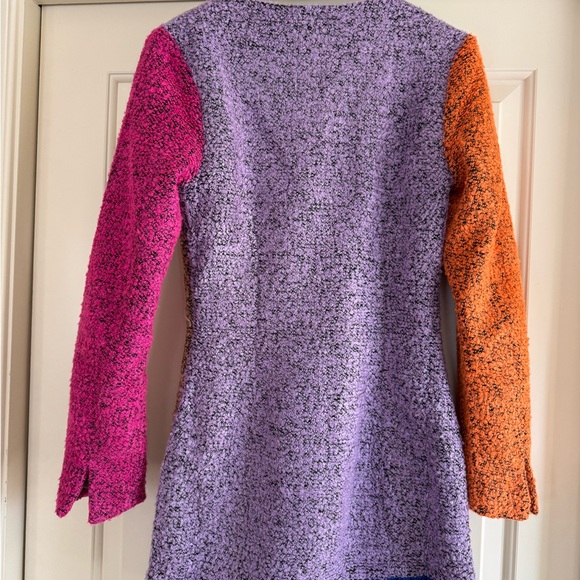 Endless Rose Purple and Tan Textured Dress - Picture 3 of 4